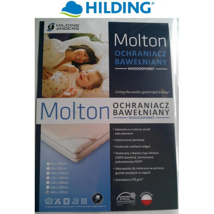 Ochraniacz na materac bawełniany (wodoodporny) Hilding Molton 80x200